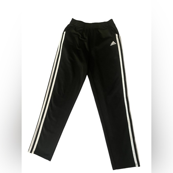 adidas Other - Adidas Unisex Black White Three Strip Active Pants Size Youth Medium 10-12